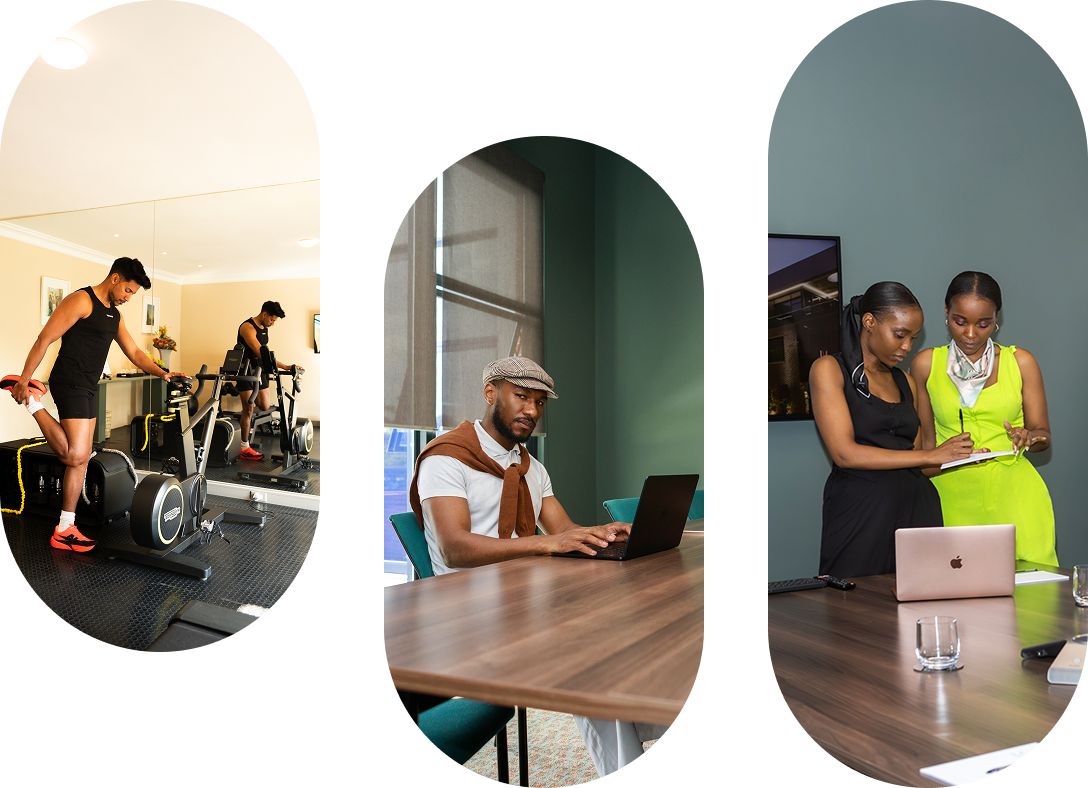 Gym, coworking and meeting spaces at Home Suite Hotels Rosebank