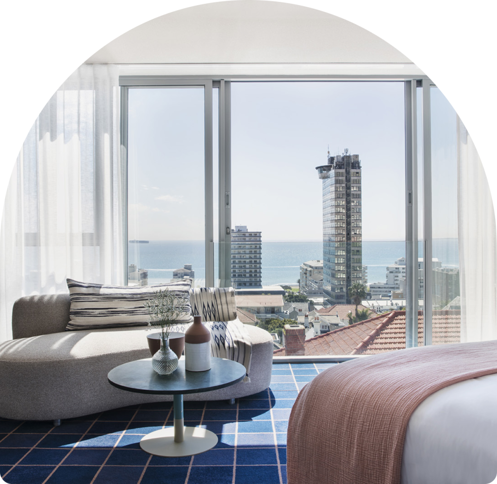 Ocean-view suite at Home Suite Hotels Sea Point in Cape Town